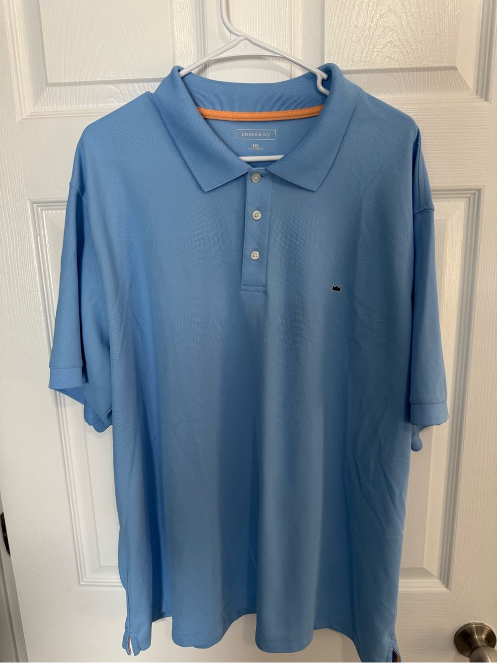 crown & ivy Light Blue Classic Polo Shirt